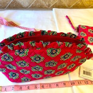 Vera Bradley Large Ruffle Cosmetic bag
